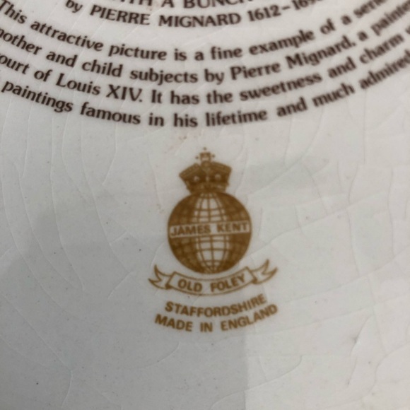 James Kent Old Foley Collectors Plate - Picture 6 of 9